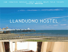 Tablet Screenshot of llandudnohostel.co.uk